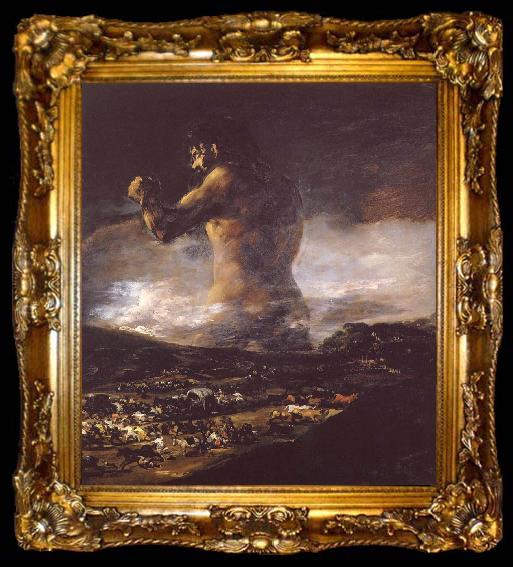 framed  Francisco Goya Colossus, ta009-2